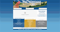 Desktop Screenshot of ducdemayenne.fr